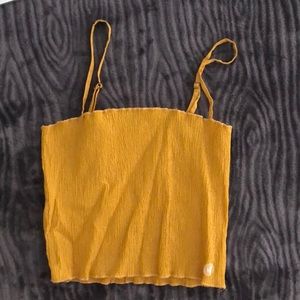 Mustard Yellow PacSun Crop Top
